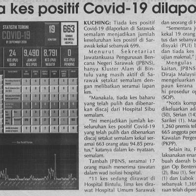 1. Tiada Kes Positif Covid 19 Dilaporkan 2.9.2020. Pg4