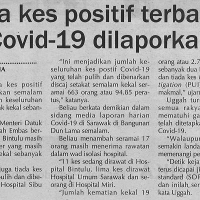 2. Tiada Kes Positif Terbaharu Covid 19 Dilaporkan 4.9.2020. Pg4