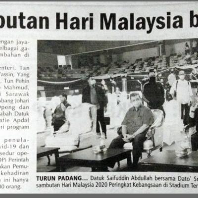 3. Raptai Sambutan Hari Malaysia Berjalan Lancar. Utusan Sarawak Pg.8