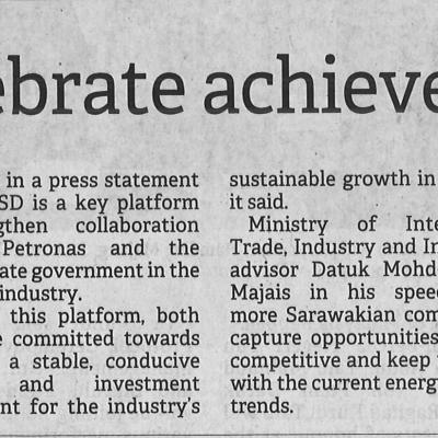 23.8.2022 Borneo Post Pg. 2 Petronas Sarawak Celebrate Achievements In Og Devt