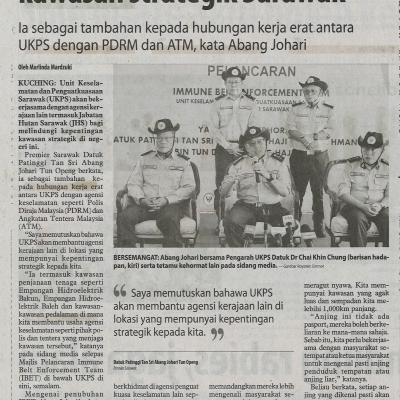 27.9.2022 Utusan Borneo Pg. 2 Ukps Lindungi Kepentingan Kawasan Strategik Sarawak