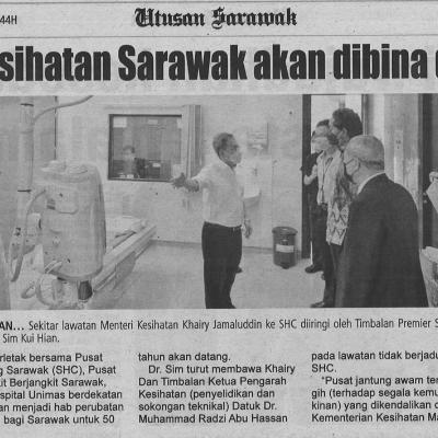 8.9.2022 Utusan Sarawak Pg. 5 Metropolis Kesihatan Sarawak Akan Dibina Di Samarahan