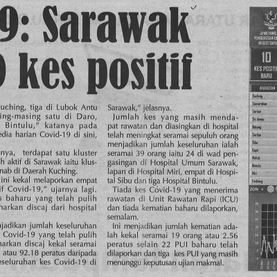 1. Covid 19 Sarawak Catat 10 Kes Positif 10.10.20. Pg.7