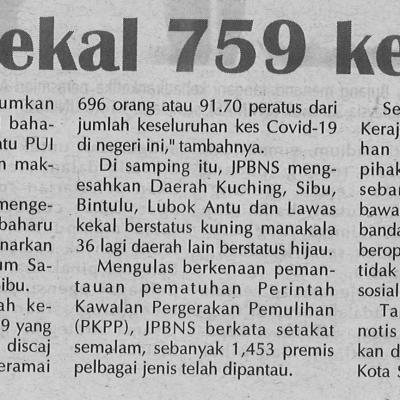 1. Sarawak Kekal 759 Kes Covid 19 17.10.20. Pg.4