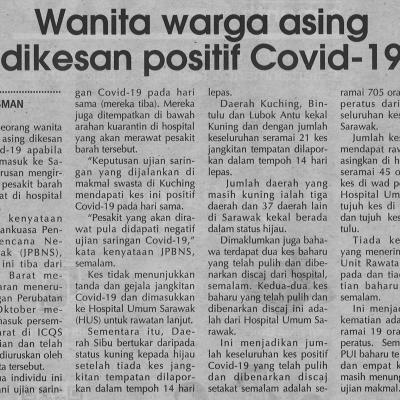 1. Wanita Warga Asing Dikesan Positif Covid 19 21.10.20. Pg.4