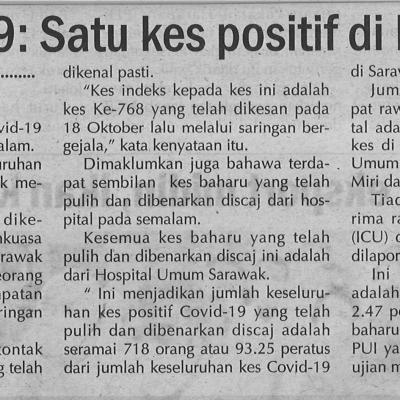 2. Covid 19 Satu Kes Positif Di Kuching Utusan Sarawak Pg.4