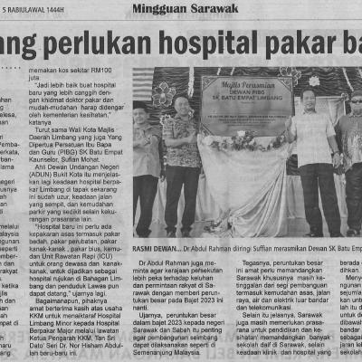 2.10.2022 Mingguan Sarawak Pg. 9 Limbang Perlukan Hospital Pakar Baharu