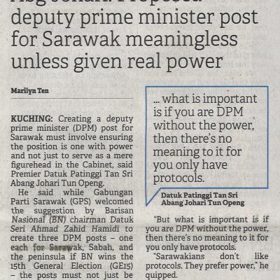 25.10.2022 Borneo Post Pg. 1 Dpm Post Not Just Window Dressing