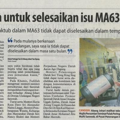 10.12.2022 Utusan Borneo Pg. 3 Perlukan Masa Untuk Selesaikan Isu Ma63 Kata Premier