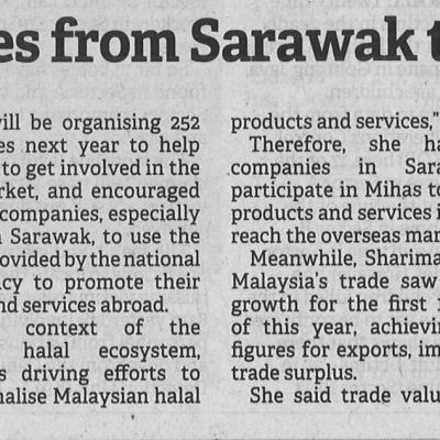 21.12.2022 Borneo Post Pg. 5 Matrade Encourages Companies From Sarawak To Participate In Mihas 2023