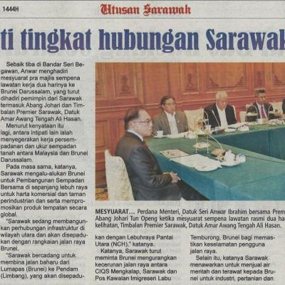 25.1.2023 Utusan Sarawak Pg. 3 12 Intipati Tingkat Hubungan Sarawak Brunei