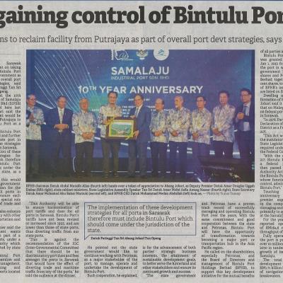 31 Januari 2023 Borneo Post Pg. 1 Regaining Control Of Bintulu Port