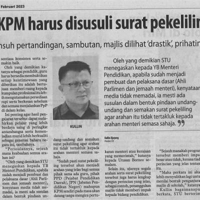 20 Februari 2023 Utusan Borneo Pg. 6 Arahan Kpm Harus Disusuli Surat Pekeliling Rasmi