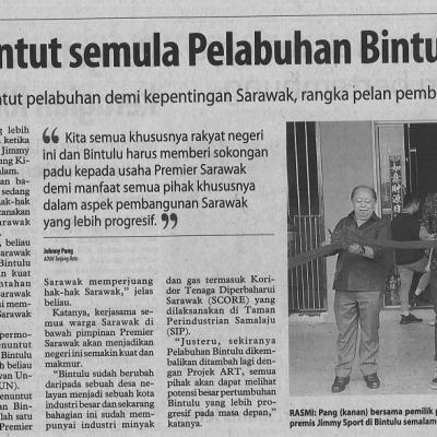 6 Februari 2023 Utusan Borneo Pg. 6 Hasrat Menuntut Semula Pelabuhan Bintulu Disokong