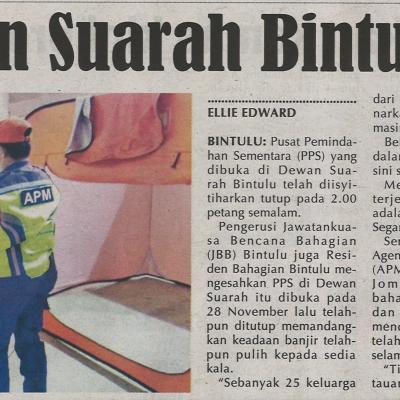 3.12.2020 Utusan Sarawak Pg.10 Pps Dewan Suarah Bintulu Ditutup