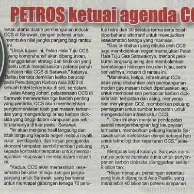 16 Mac 2023 Utusan Sarawak Pg. 3 Petros Ketuai Agenda Ccs Sarawak