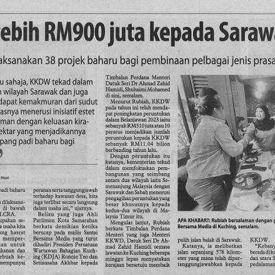 19 Mac 2023 Utusan Borneo Pg. 7 Kkdw Salur Lebih Rm900 Juta Kepada Sarawak Tahun Ini