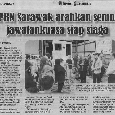2 Mac 2023 Utusan Sarawak Pg. 4 Jpbn Sarawak Arahkan Semua Jawatankuasa Siap Siaga