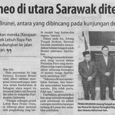 28 Mac 2023 Utusan Borneo Pg. 2 Projek Pan Borneo Di Utara Sarawak Diteruskan