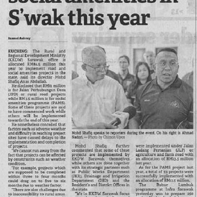 29 Mac 2023 Borneo Post Pg. 2 Rm84.5m For Roads Social Amenities In Swak This Year