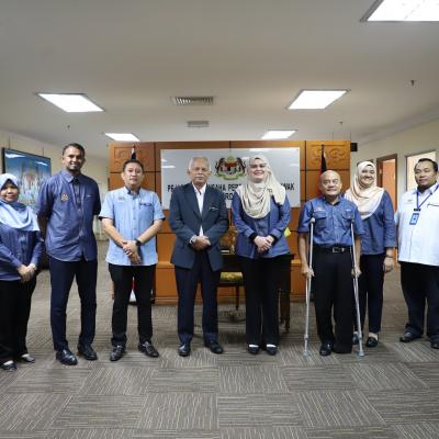 8 Mac 2023 - Kunjungan hormat daripada Ketua Setiausaha, Kementerian Perpaduan Negara dan Pengarah Penyiaran Negeri Sarawak.