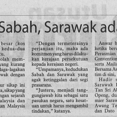 19 April 2023 Utusan Borneo Pg. 2 Peruntukan Besar Untuk Sabah Sarawak Adalah Amanah Adil Anwar