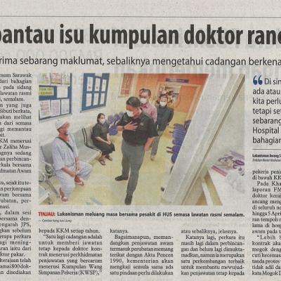 2 April 2023 Utusan Borneo Pg. 3 Kkm Terus Pantau Isu Kumpulan Doktor Rancang Mogok