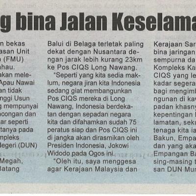 18 Mei 2023 Utusan Sarawak Pg. 10 Kennedy Cadang Bina Jalan Keselamatan Sempadan