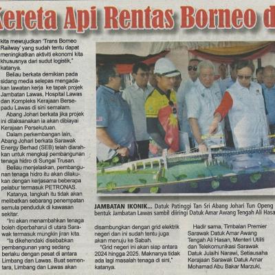28 Mei 2023 Mingguan Sarawak Pg. 3 Projek Kereta Api Rentas Borneo Dicadang