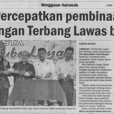 7 Mei 2023 Mingguan Sarawak Pg. 6 Percepatkan Pembinaan Lapangan Terbang Lawas Baharu