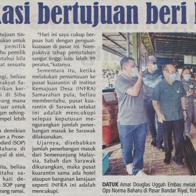 24.1.2021 Mingguan Sarawak Pg.3 Dedah Lokasi Bertujuan Beri Kesedaran