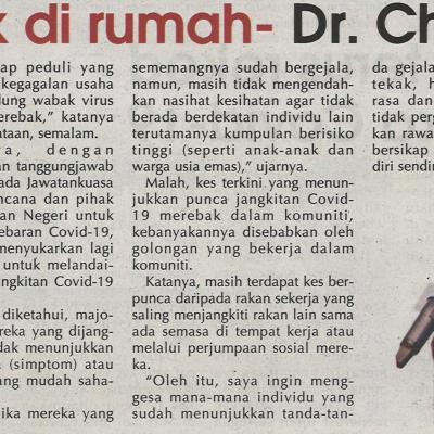 24.1.2021 Mingguan Sarawak Pg.3 Kekal Duduk Di Rumah Dr. Chin