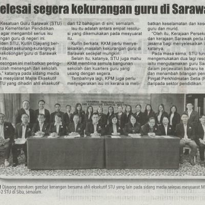 18 Jun 2023 Mingguan Sarawak Pg. 4 Selesai Segera Kekurangan Guru Di Sarawak
