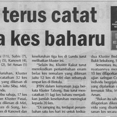 1.2.2021 Utusan Sarawak Sarawak Terus Catat Tiga Angka Kes Baharu