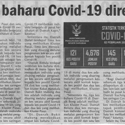 3.2.2021 Utusan Sarawak 121 Kes Baharu Covid-19 Direkodkan