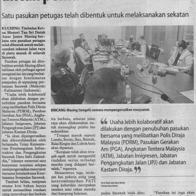 4.2.2021 Utusan Borneo Pg. 6 Sekatan Jalan Berkolaboratif Untuk Pemantauan Lebih Baik