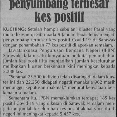 7.2.2021 Mingguan Sarawak Pg.4 Kluster Pasai Penyumbang Tersebar Kes Positif