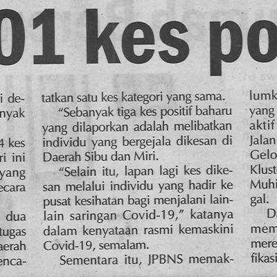 08.03.2021 Utusan Sarawak Pg.4 Covid 19 201 Kes Positif Baharu