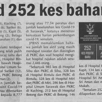 09.03.2021 Utusan Sarawak Pg.4 Swak Rekod 252 Kes Baharu Semalam