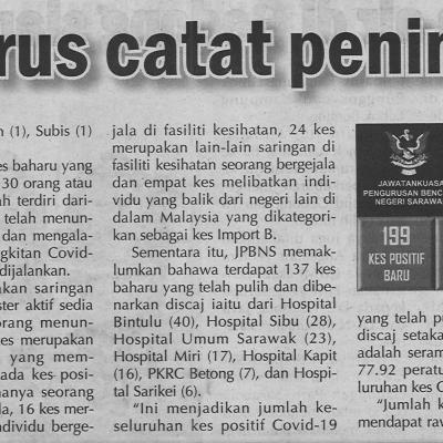 11.03.2021 Utusan Sarawak Pg.4 Sarawak Terus Catat Peningkatan Kes