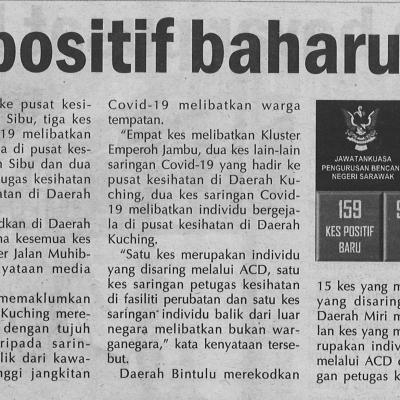 3.3.2021 Utusan Sarawak Pg.7 159 Kes Positif Baharu Covid 19