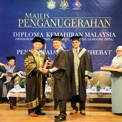 22 Jun 2023 - Majlis Penganugerahan Diploma  Kemahiran Malaysia (Program Recognition  Of Prior Experiential Learning-RPEL) dan Penyampaian Sijil PERHEBAT 