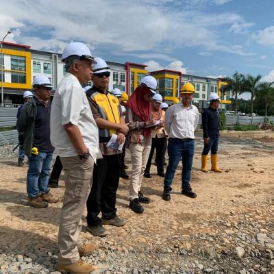 14 Julai 2023 - Lawatan Tapak Pembinaan Kuarters Gunasama Persekutuan Bintulu Di Jalan Tan Sri Ikhwan, Bintulu