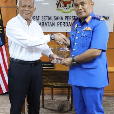 25 September 2023 - Kunjungan Hormat Daripada Pengarah Angkatan Pertahanan Awam Malaysia Sarawak