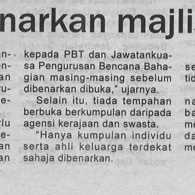 11.4.2021 Utusan Sarawak Pg.4 Jpbns Setuju Benarkan Majlis Berbuka Puasa