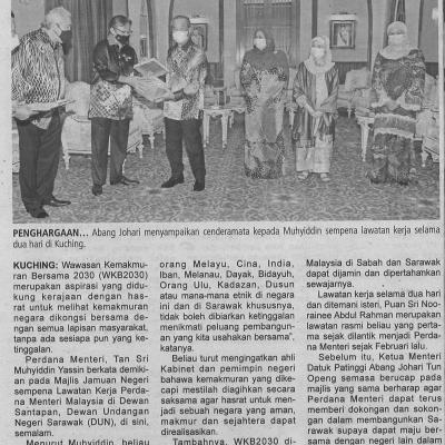 2.4.2021 Utusan Sarawak Pg.5 Wkb2030 Aspirasi Kemakmuran Bersama