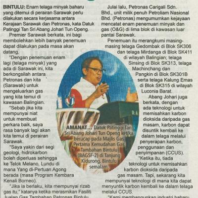 19 Sept 2023 Utusan Sarawak Pg.3 Perlu Kongsi Bersama