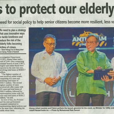3 September 2023 Sunday Post Pg.1 Means To Protect Our Elderly Folks