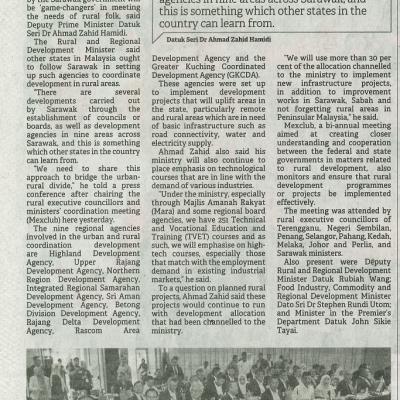 12 Oktober 2023 Borneo Post Pg.2 Dpm Regional Devt Agencies A Game Changer For Rural Folk