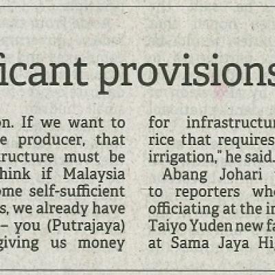 13 Oktober 2023 Borneo Post Pg.3 Budget 2024 Premier Hopes Significant Provisions For Sarawak To Foster Growth